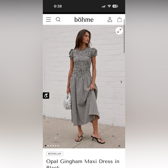 bohme Dresses & Skirts - Opal Gingham Maxi Dress